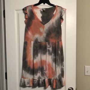 Flamingo Tie Dye Dress